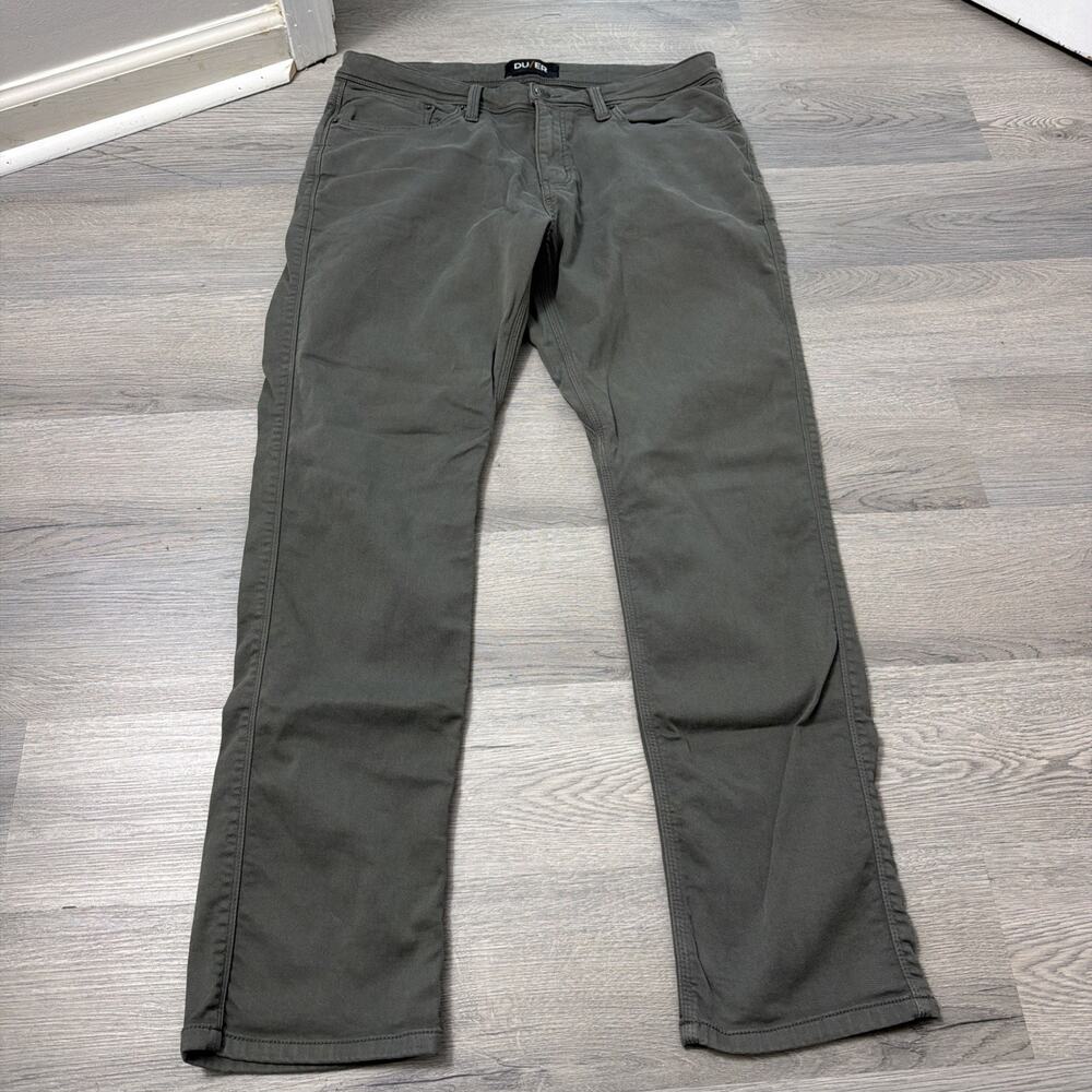 DU/ER Men's No Sweat Pants Athletic Taper 36x32 Gray/Gull - Picture 3 of 9